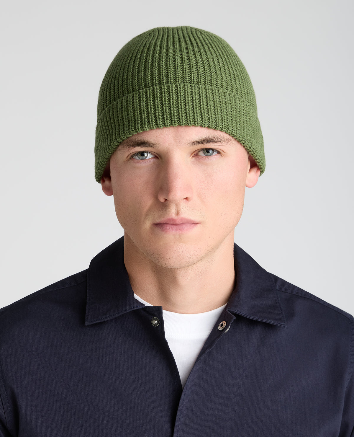 Green Rib Knit Hat