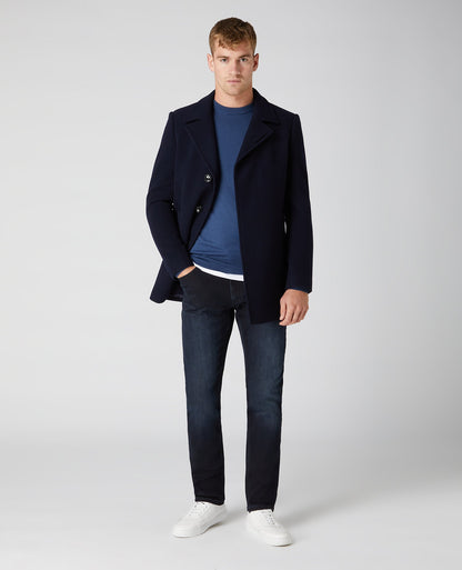 Slim Fit Merino Wool-Blend Crew Neck Sweater