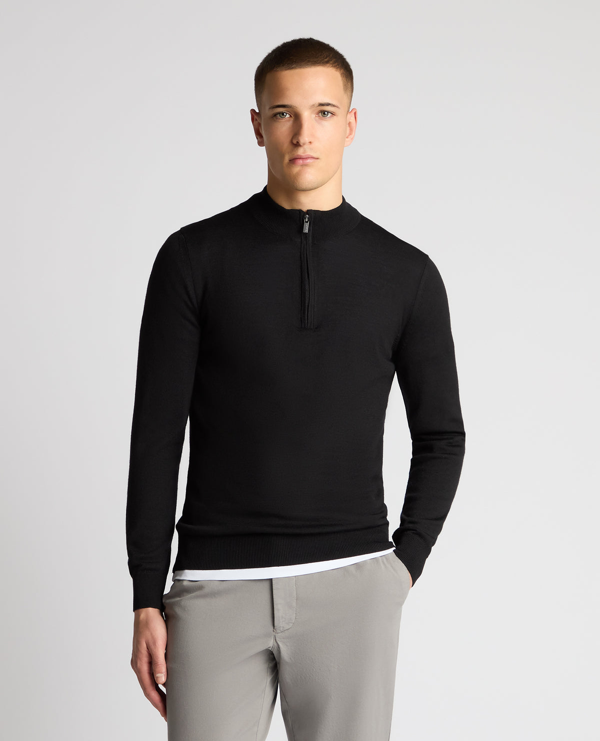 Man wearing a Black jumper