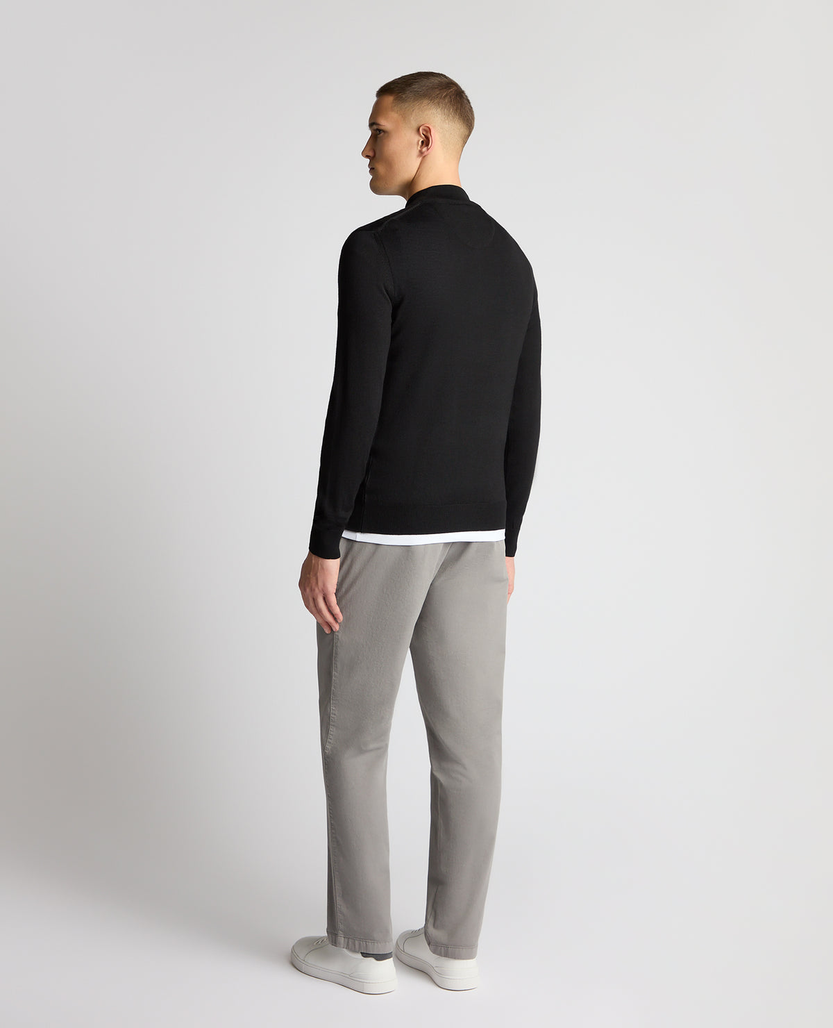 Man wearing a Black jumper