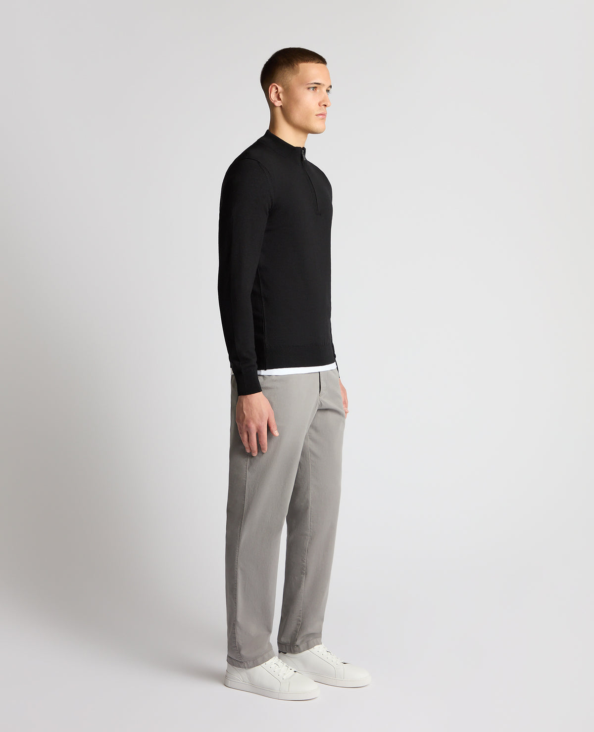 Man wearing a Black jumper