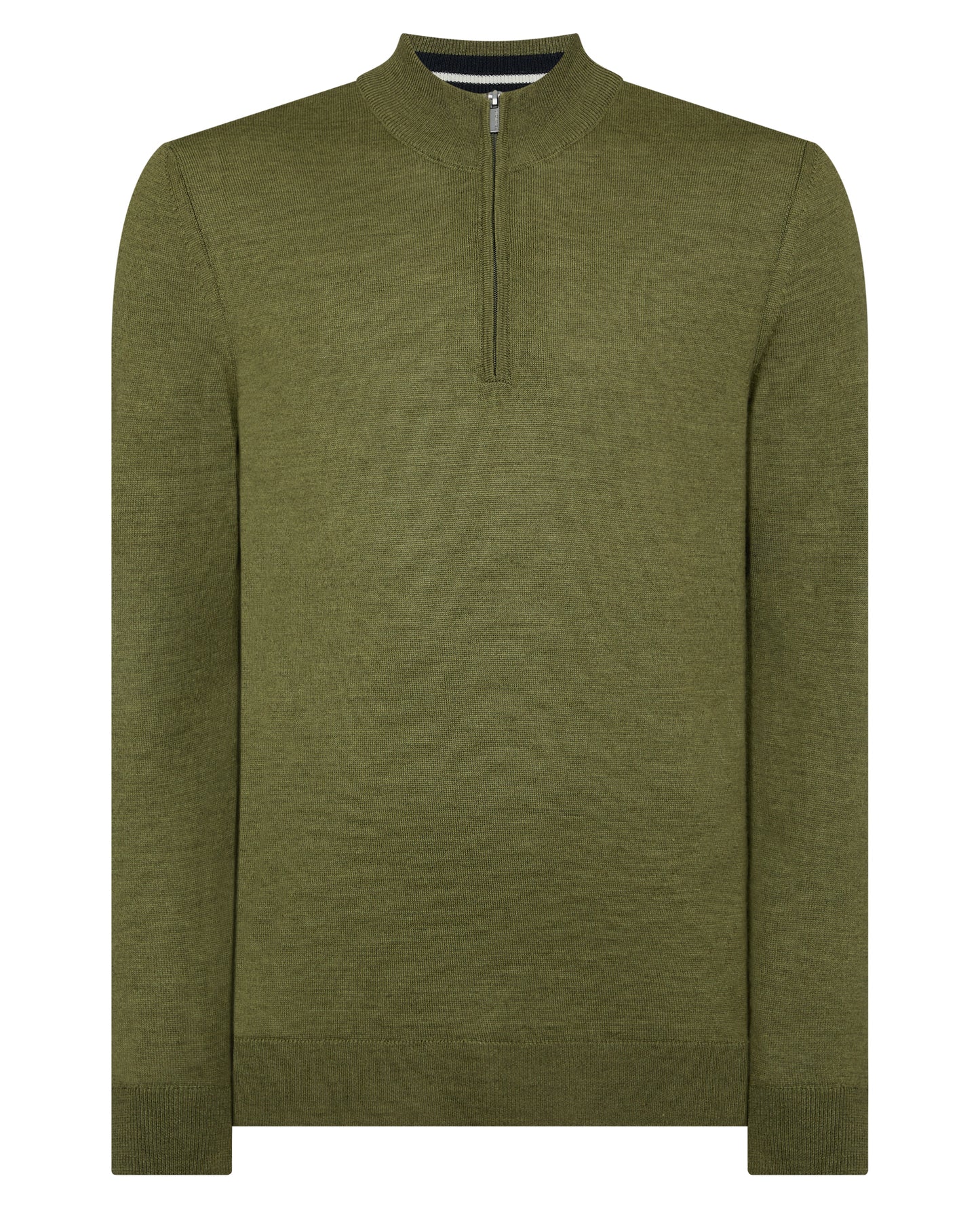 Half Zip Merino Wool-Blend Sweater