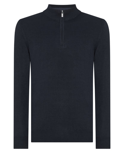 Man wearing a navy jumper