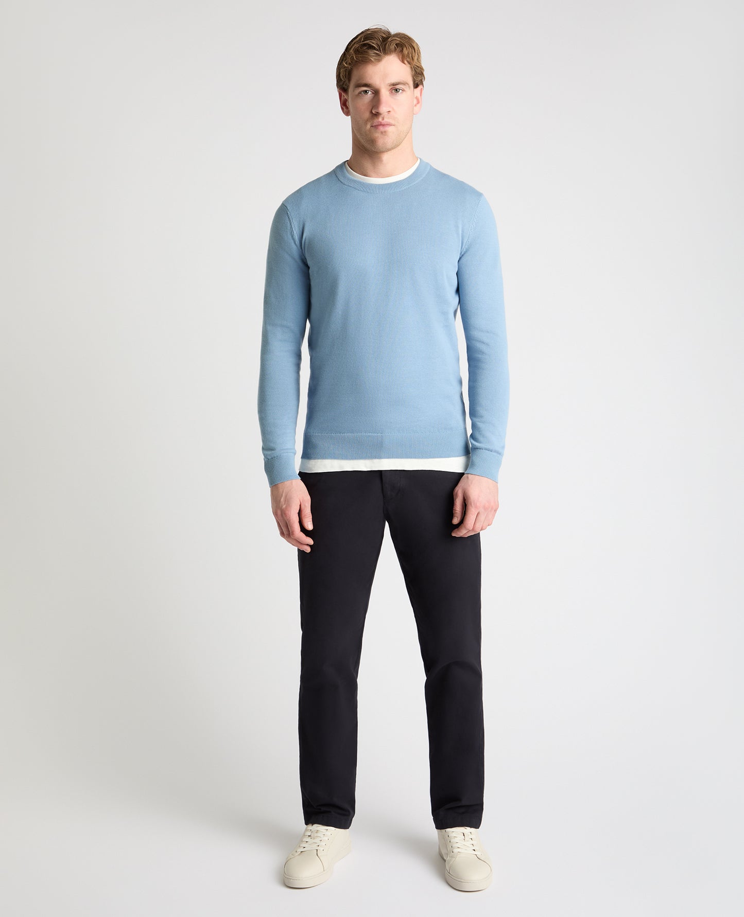 Cotton Crew Neck Jumper