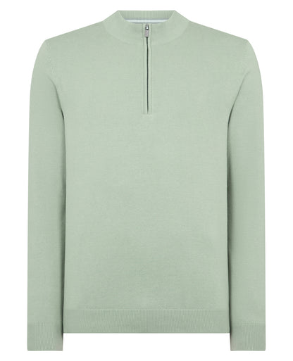 Man wearing a green jumper