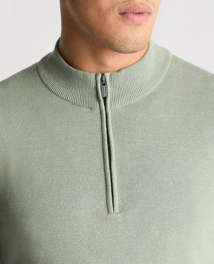 Man wearing a green jumper