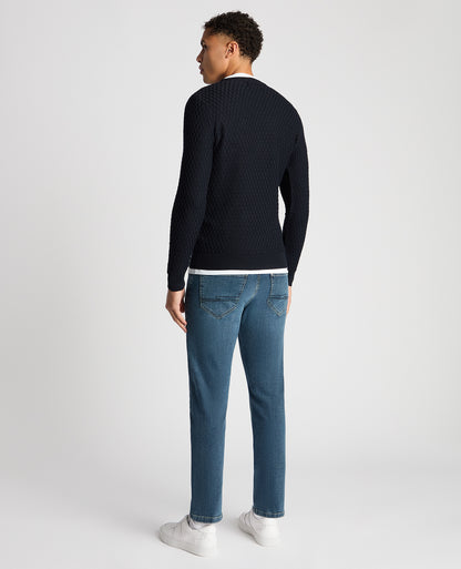 Tapered Fit Merino Wool-Blend Sweater