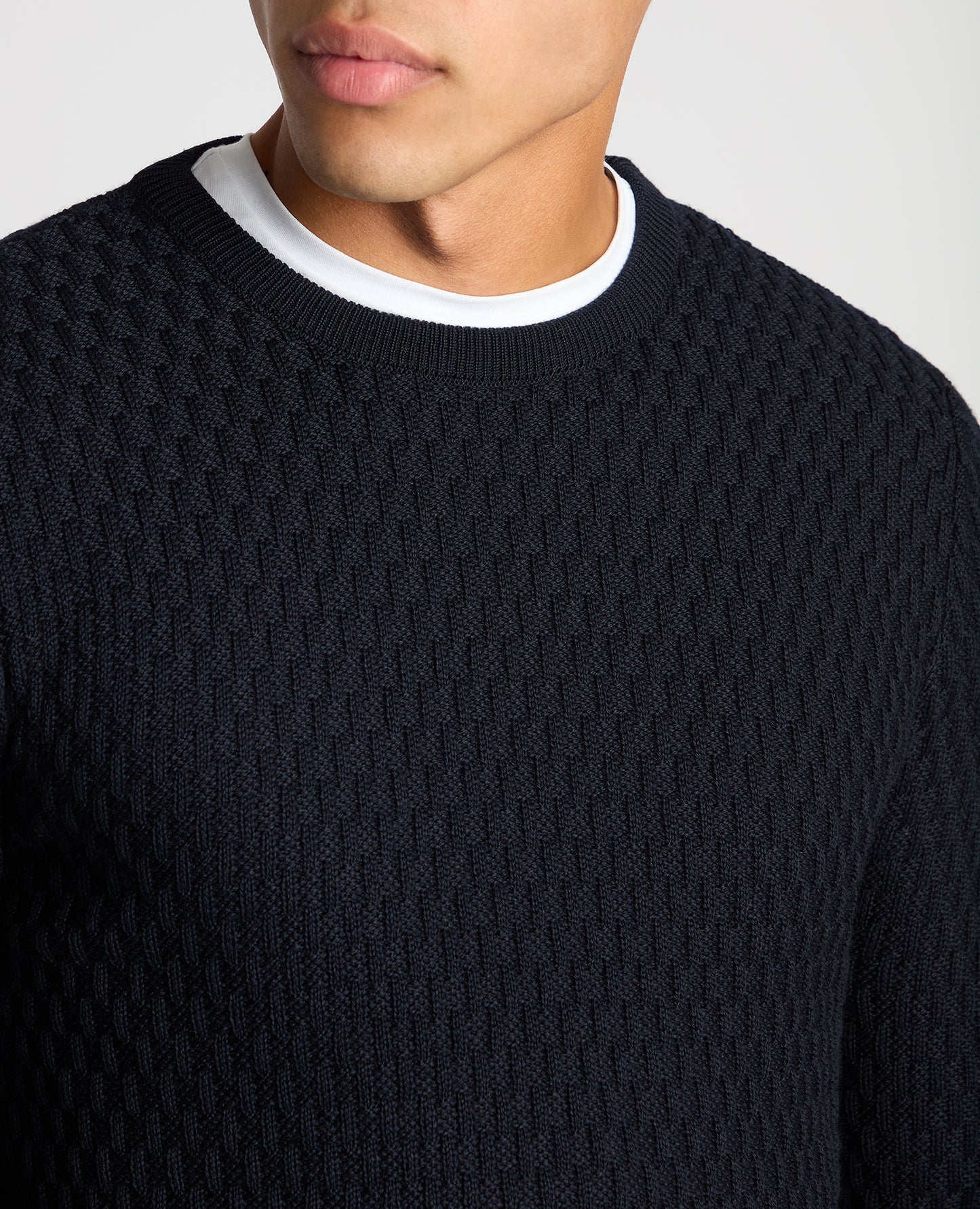 Tapered Fit Merino Wool-Blend Sweater