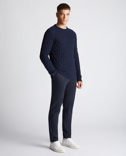 Tapered Fit Merino Wool-Blend Sweater