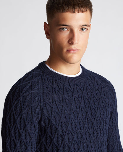 Tapered Fit Merino Wool-Blend Sweater