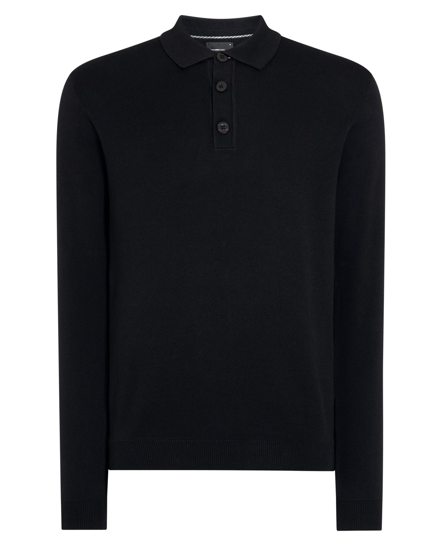 Long Sleeve Cotton Knit Polo