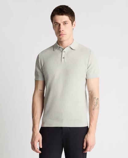 Knitted Cotton Polo Shirt
