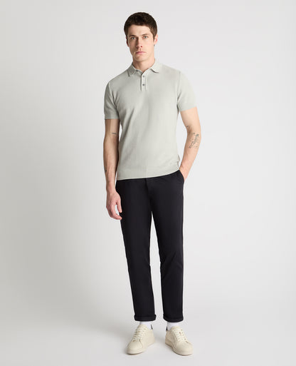 Knitted Cotton Polo Shirt