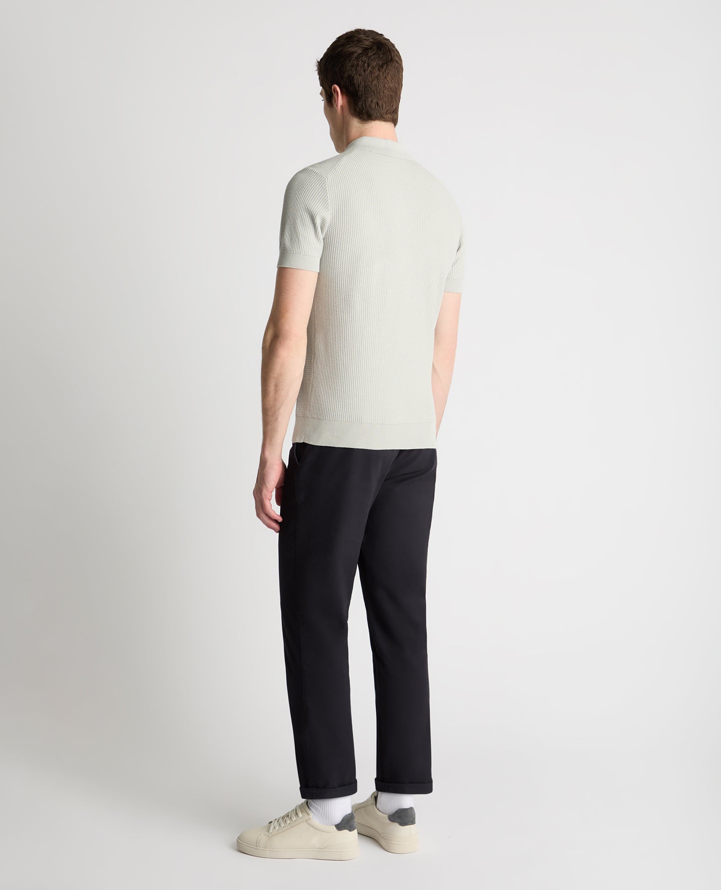 Knitted Cotton Polo Shirt