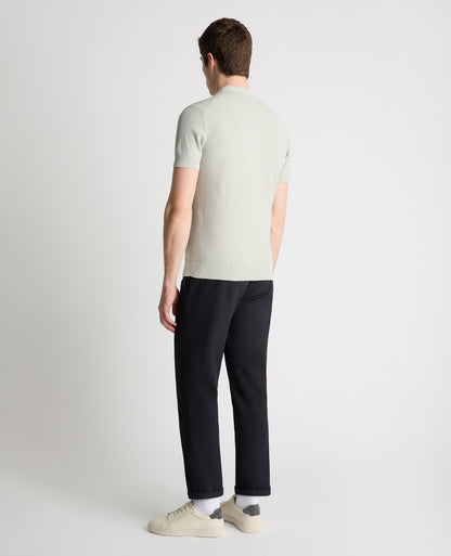 Knitted Cotton Polo Shirt