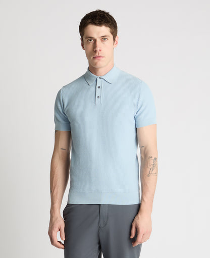 Knitted Cotton Polo Shirt