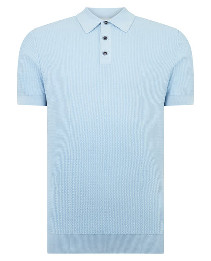 Man wearing a blue jumper