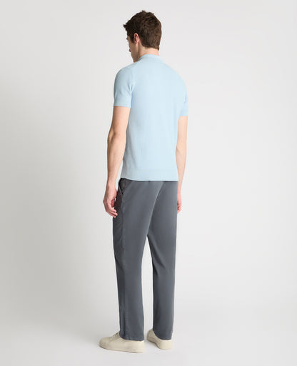 Man wearing a blue jumper