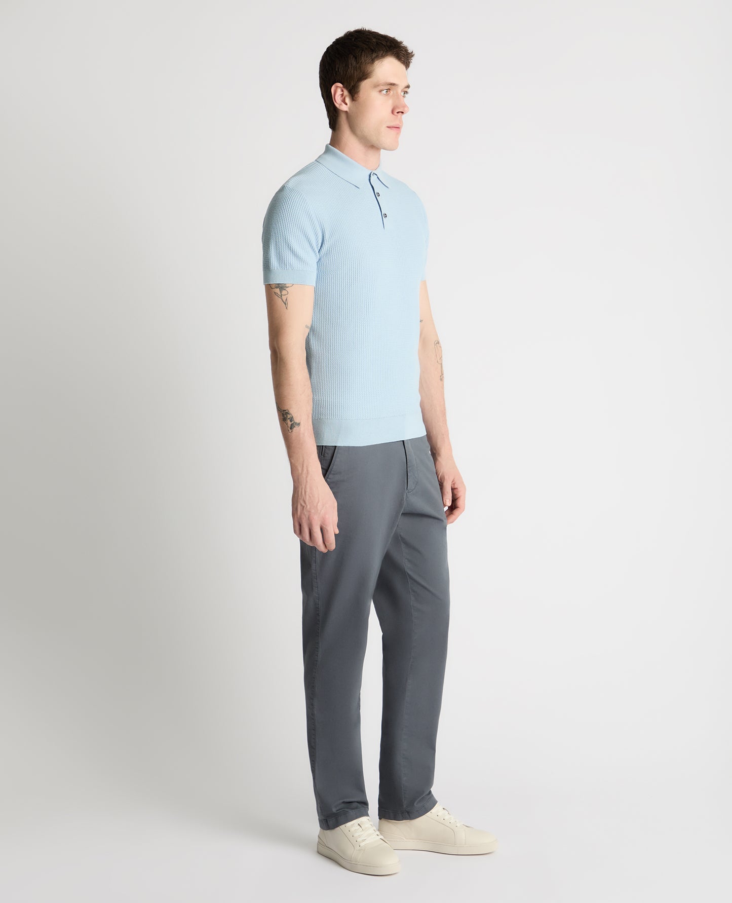 Knitted Cotton Polo Shirt