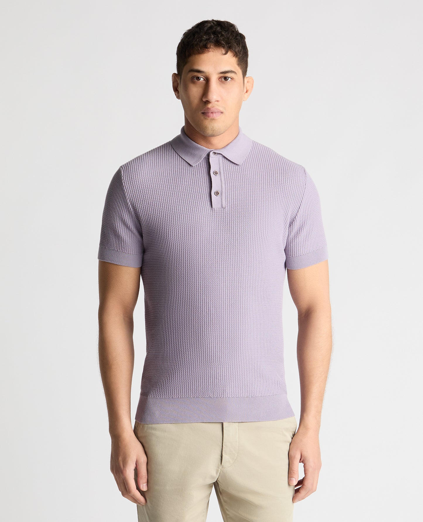 Knitted Cotton Polo Shirt