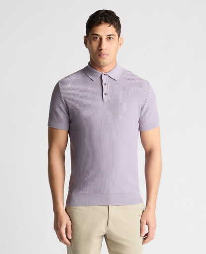 Knitted Cotton Polo Shirt