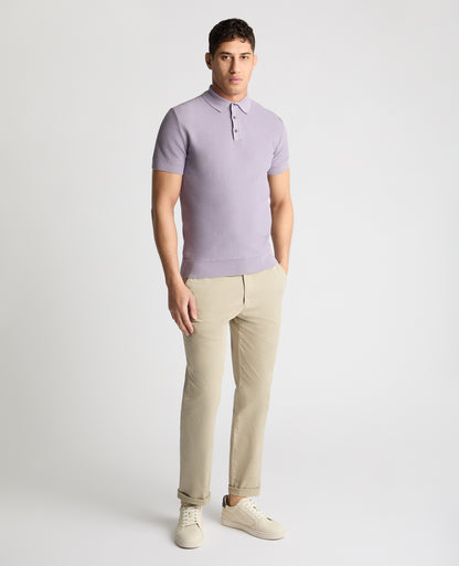 Knitted Cotton Polo Shirt