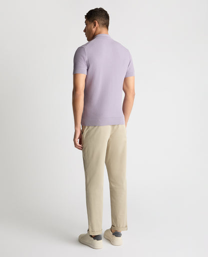 Knitted Cotton Polo Shirt