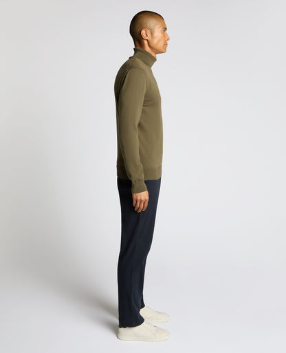 Roll Neck Cotton Sweater