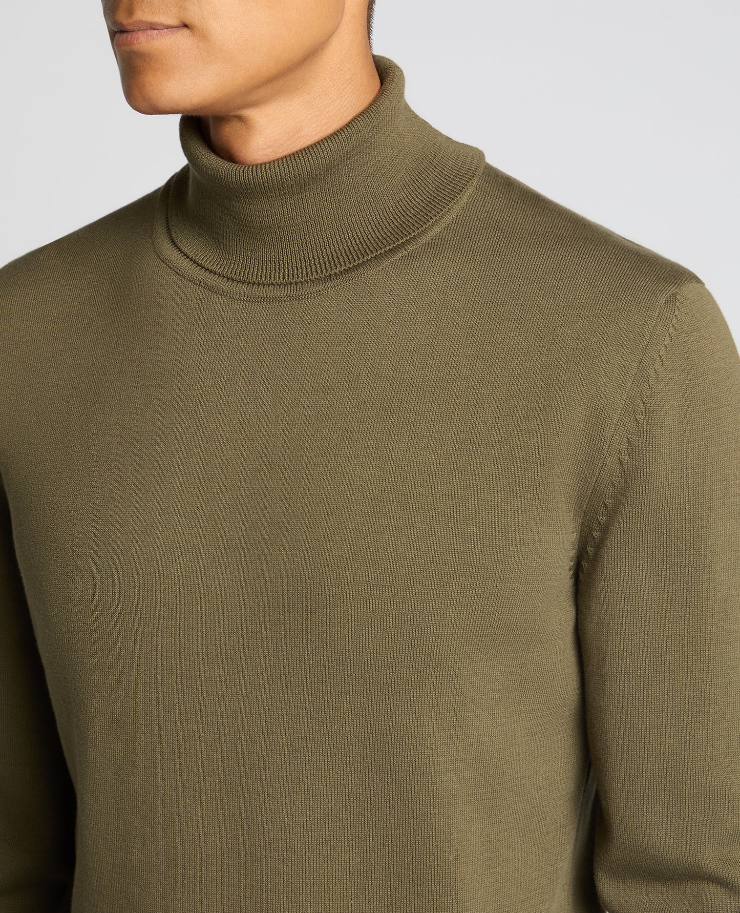 Roll Neck Cotton Sweater