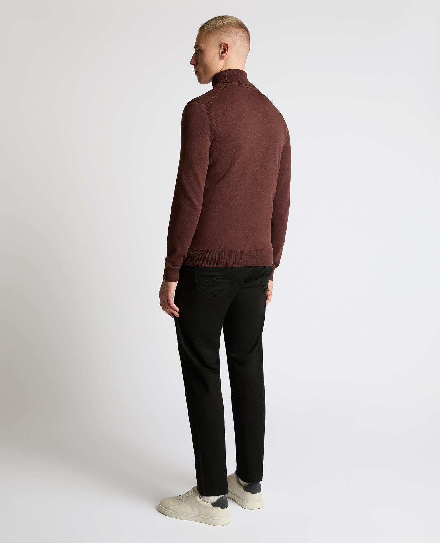 Roll Neck Cotton Sweater