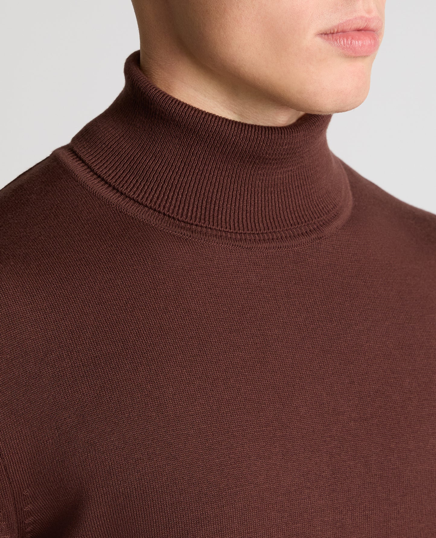 Roll Neck Cotton Sweater