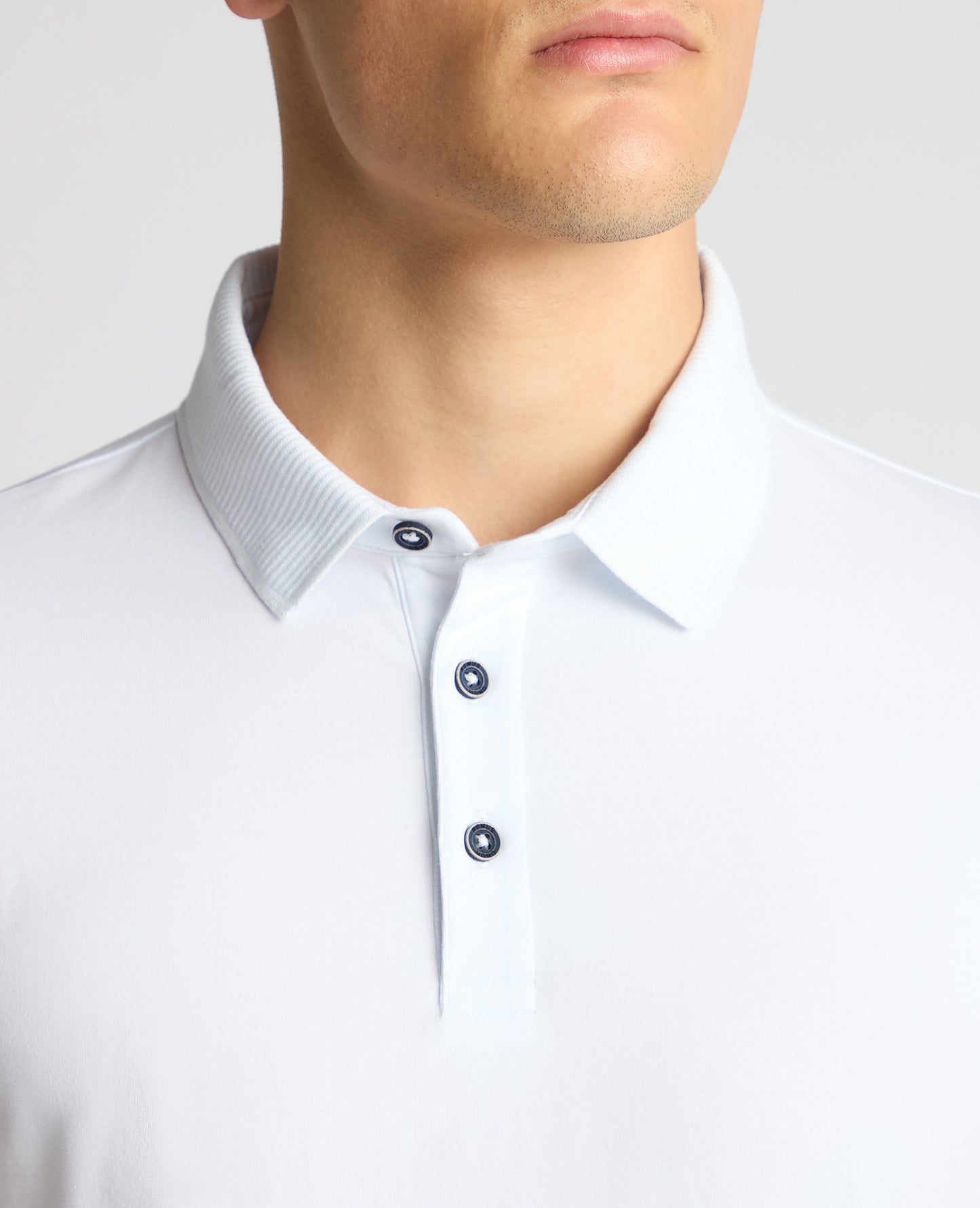 Tapered Fit Cotton-Stretch Polo Shirt