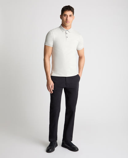 Tapered Fit Cotton-Stretch Polo Shirt