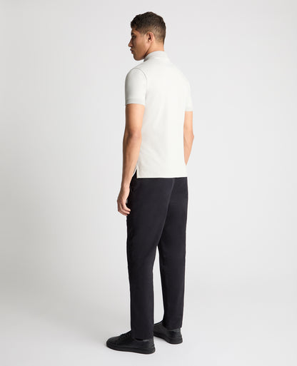 Tapered Fit Cotton-Stretch Polo Shirt