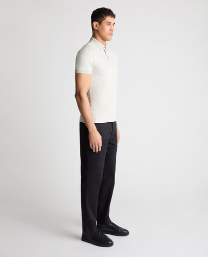 Tapered Fit Cotton-Stretch Polo Shirt