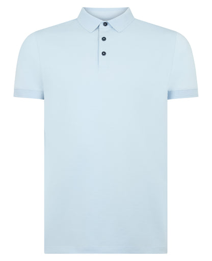 Tapered Fit Cotton-Stretch Polo Shirt