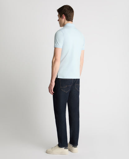 Man wearing a blue jumper