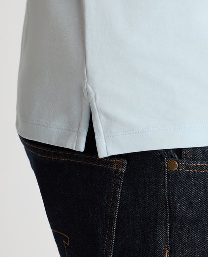 Man wearing a blue jumper