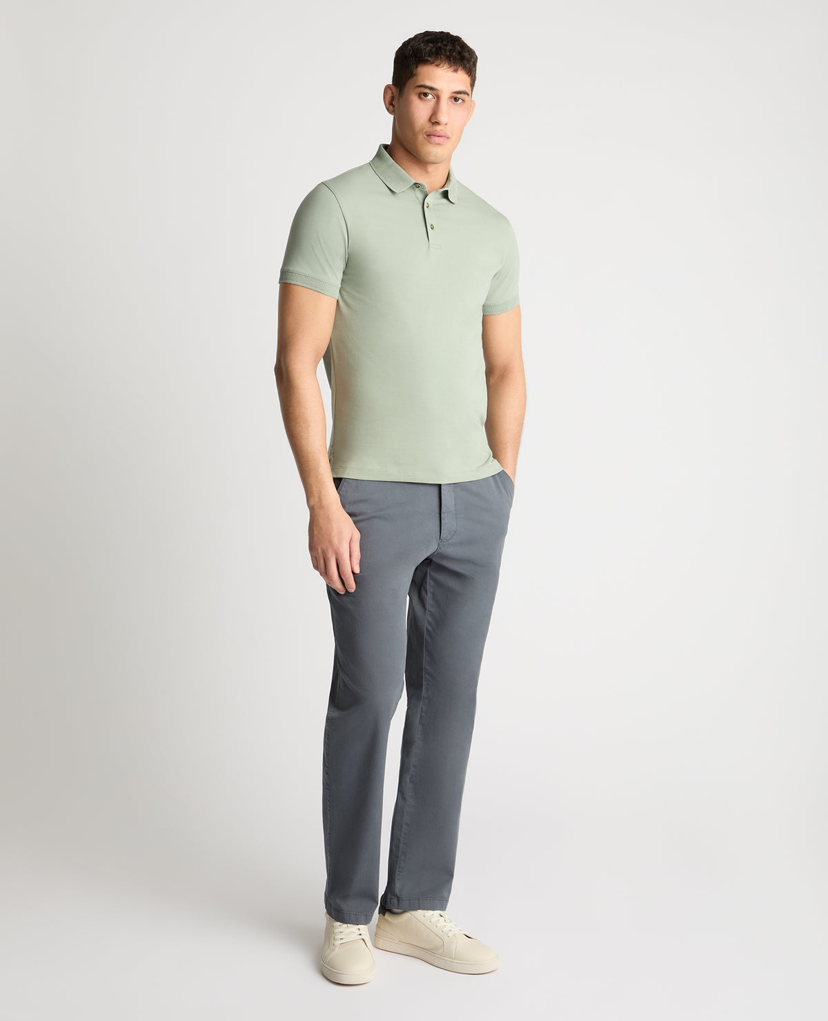 Man wearing a green jumper