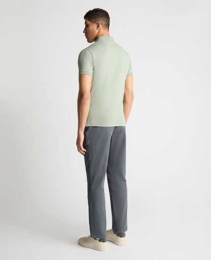 Tapered Fit Cotton-Stretch Polo Shirt