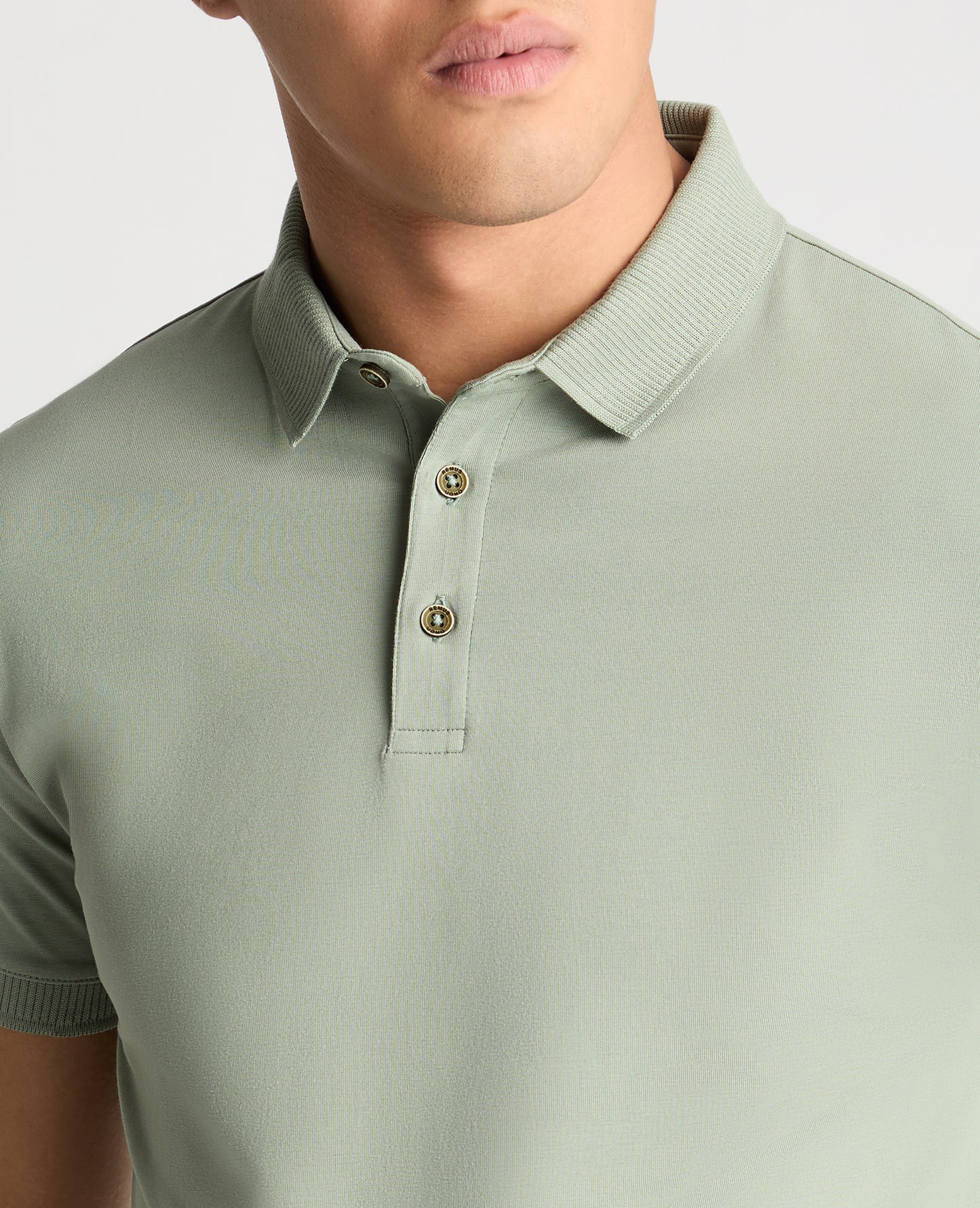 Tapered Fit Cotton-Stretch Polo Shirt