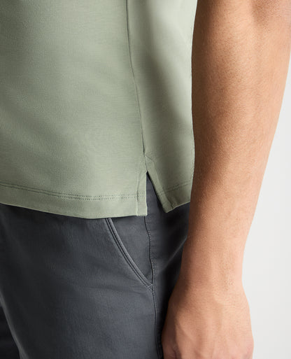 Tapered Fit Cotton-Stretch Polo Shirt