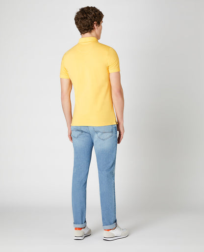 Tapered Fit Cotton-Stretch Jersey Polo Shirt