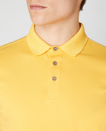 Tapered Fit Cotton-Stretch Jersey Polo Shirt
