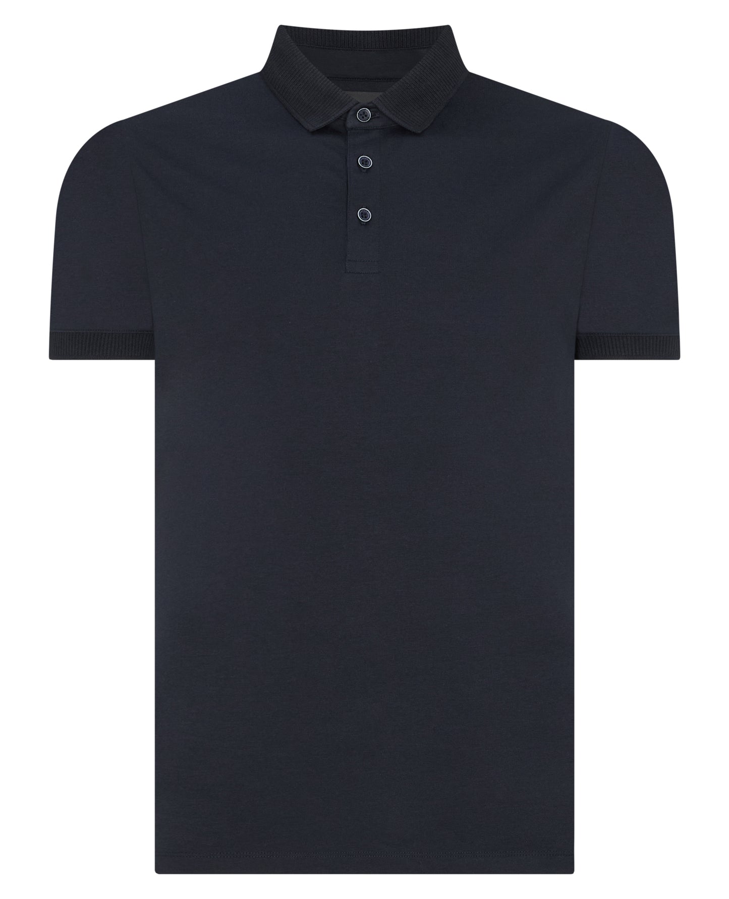 Tapered Fit Cotton-Stretch Polo Shirt