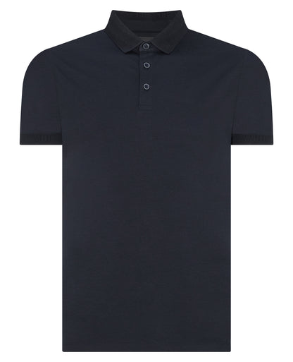 Tapered Fit Cotton-Stretch Polo Shirt