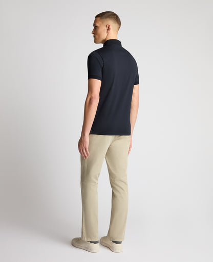 Tapered Fit Cotton-Stretch Polo Shirt