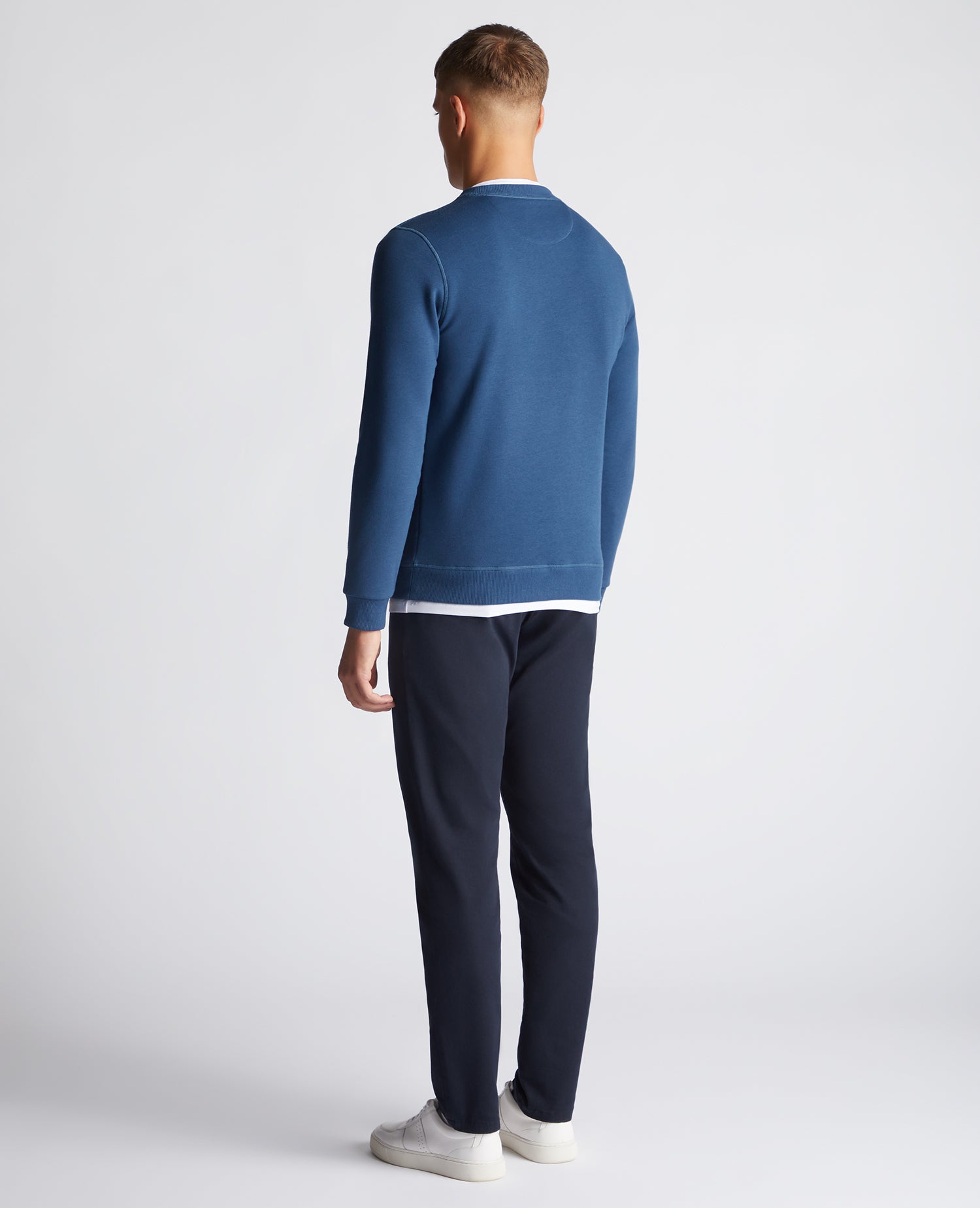 Tapered Fit Cotton-Blend Sweatshirt