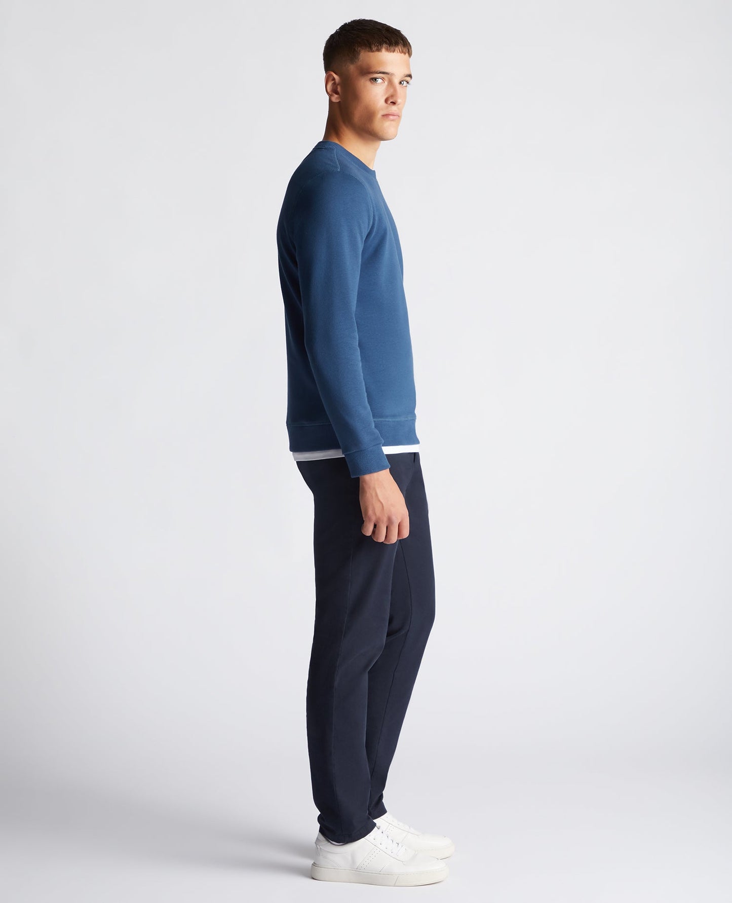 Tapered Fit Cotton-Blend Sweatshirt