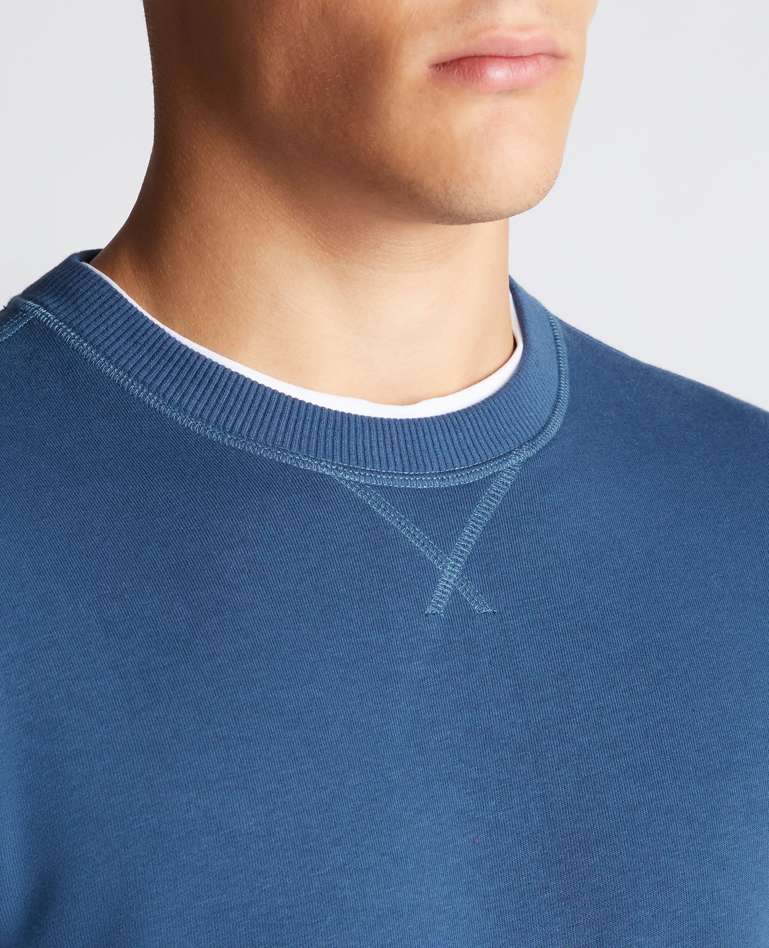 Tapered Fit Cotton-Blend Sweatshirt
